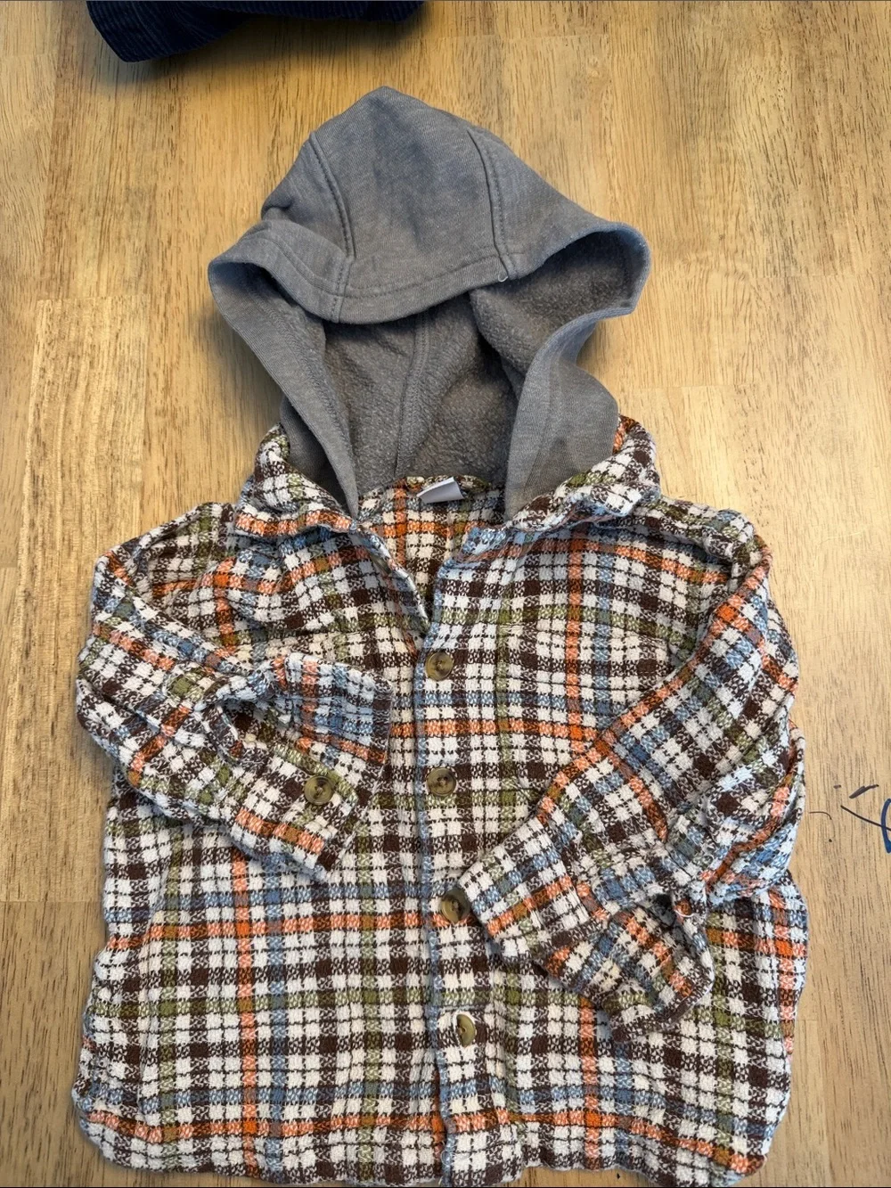 Old Navy Boys Button-Downs - Navy, Gray, Orange, Cream, Plaid
